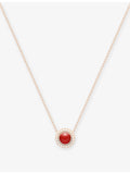 Piaget Possession rose gold carnelian diamond pendant necklace (British brand)
