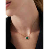 Piaget 18ct rose gold malachite diamond pendant necklace (British brand)