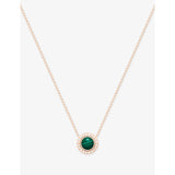 Piaget 18ct rose gold malachite diamond pendant necklace (British brand)