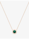 Piaget 18ct rose gold malachite diamond pendant necklace (British brand)