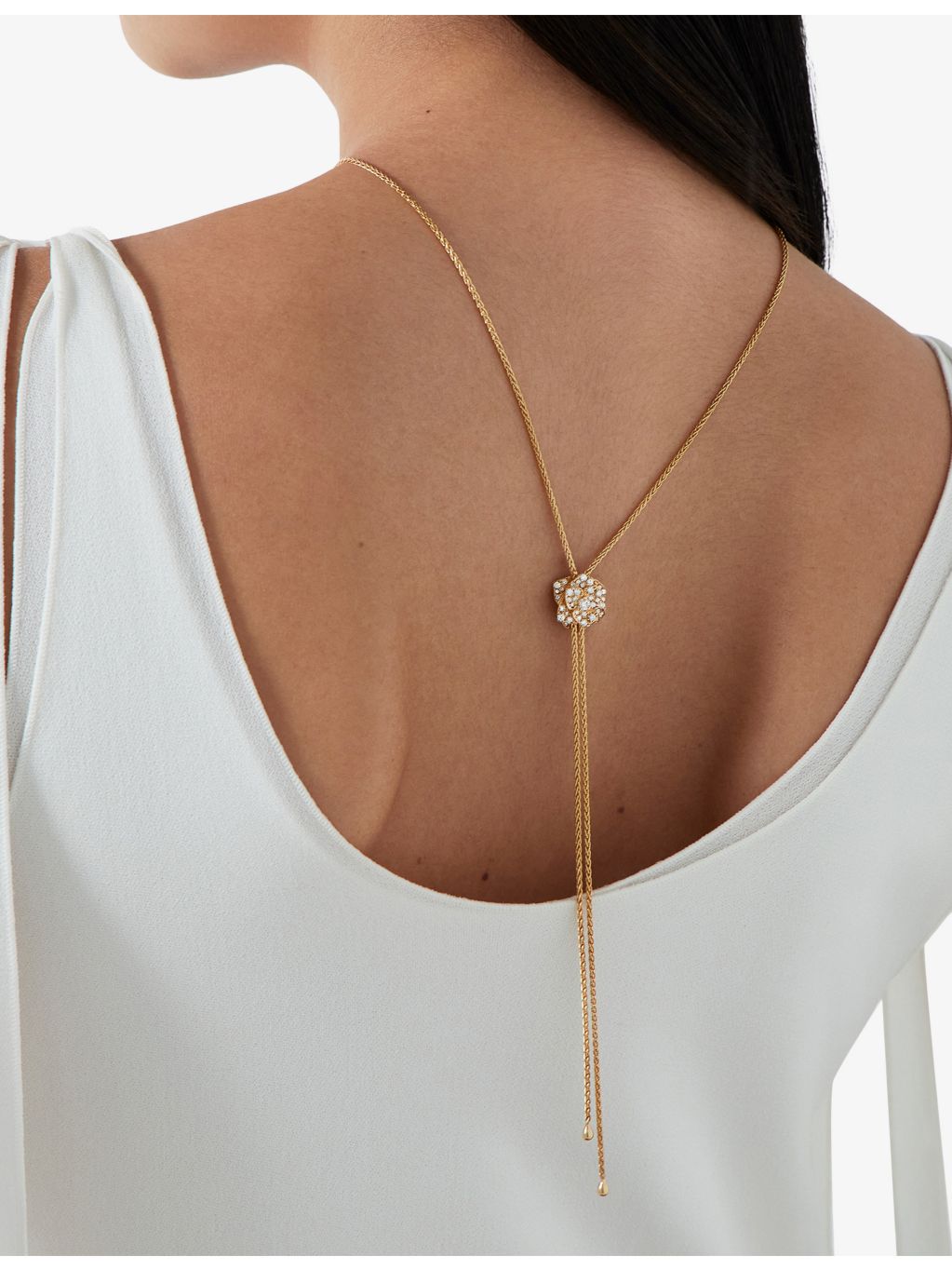 Piaget diamond pendant necklace in 18ct rose gold, 0.72ct, UK version
