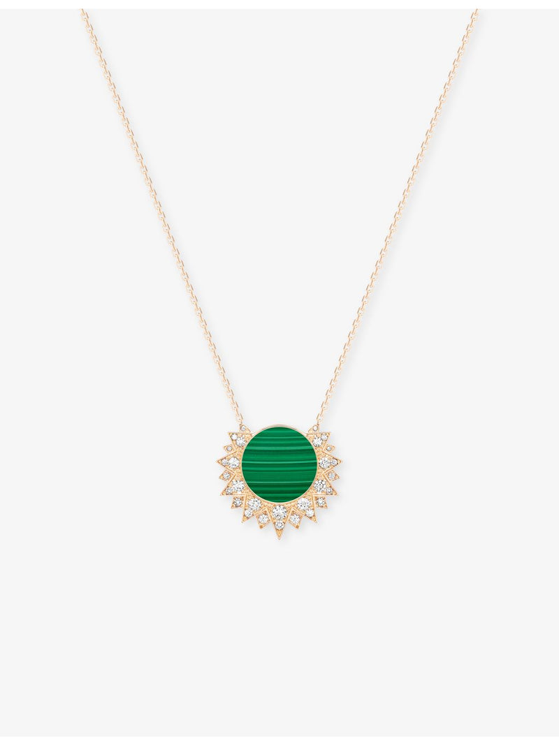 Piaget Sunlight pendant, 18ct white gold malachite diamond (British brand)