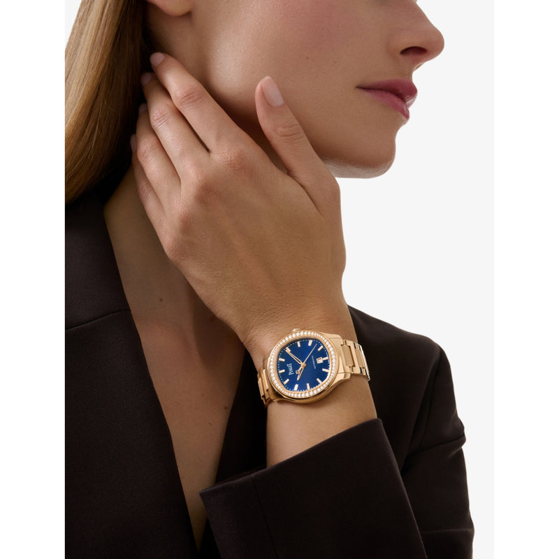Piaget rose-gold and diamond watch 36mm (British brand)