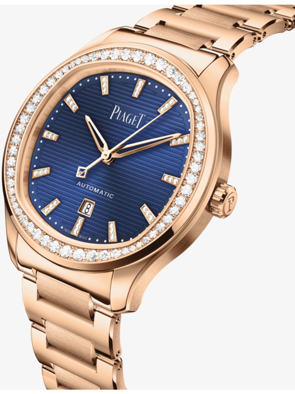 Piaget rose-gold and diamond watch 36mm (British brand)