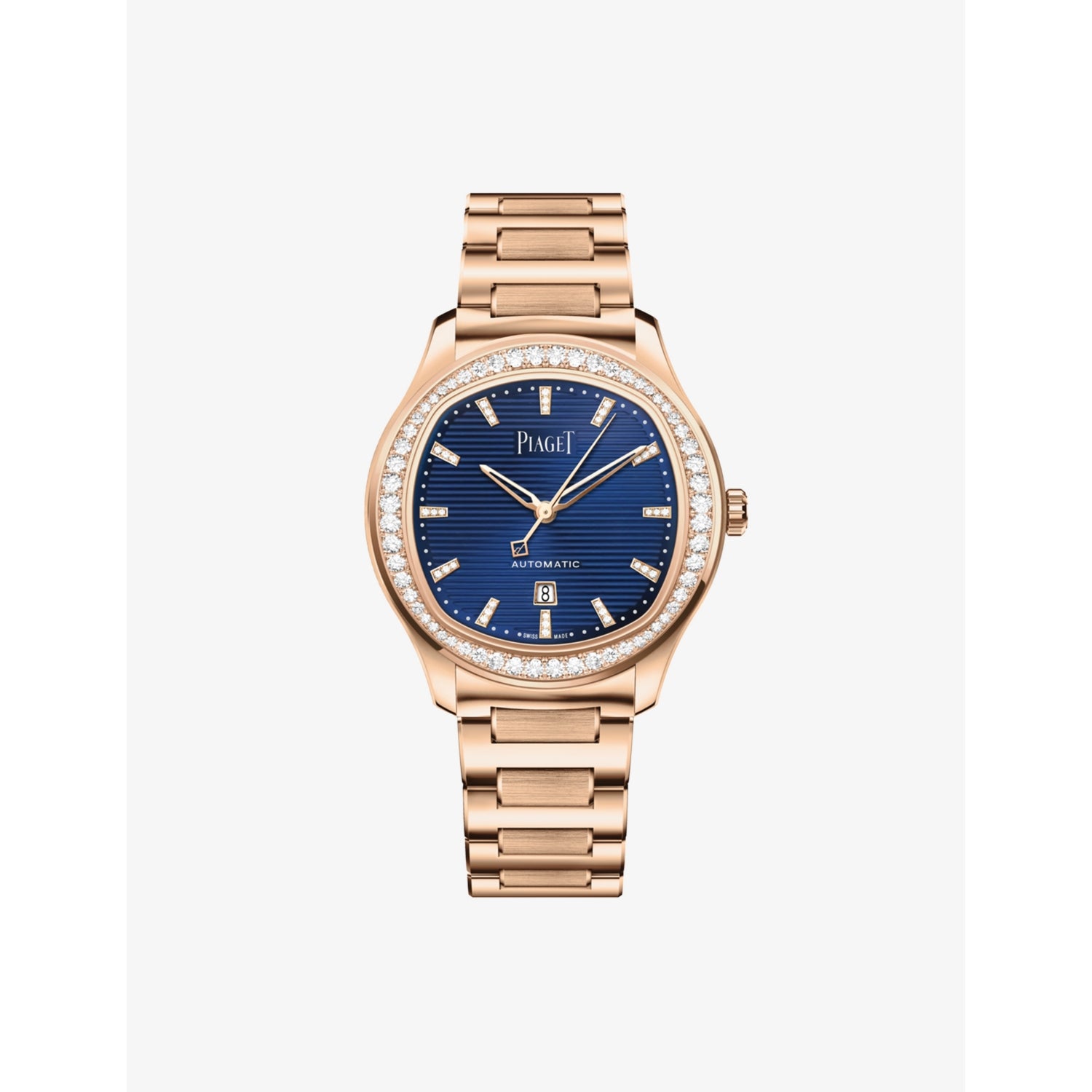 Piaget rose-gold and diamond watch 36mm (British brand)