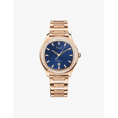 selfridges Piaget Polo Rose-Gold and Diamond Watch 36mm- Buy online at McGrocer