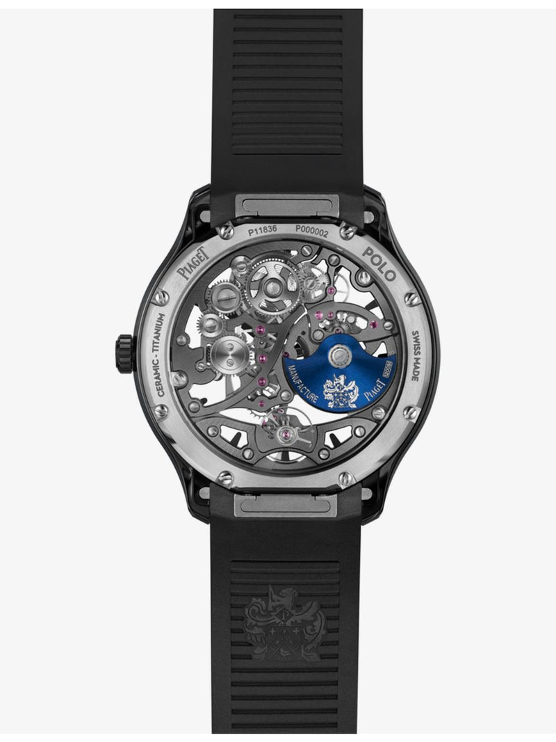 Piaget Polo Skeleton ceramic automatic watch 42mm (British brand)
