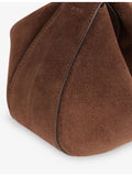 AMANU Zambia suede pouchette with handle strap, UK version