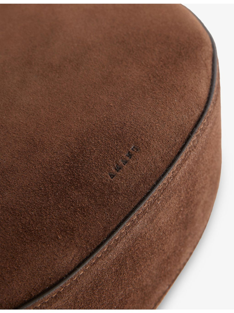 AMANU Zambia suede pouchette with handle strap, UK version