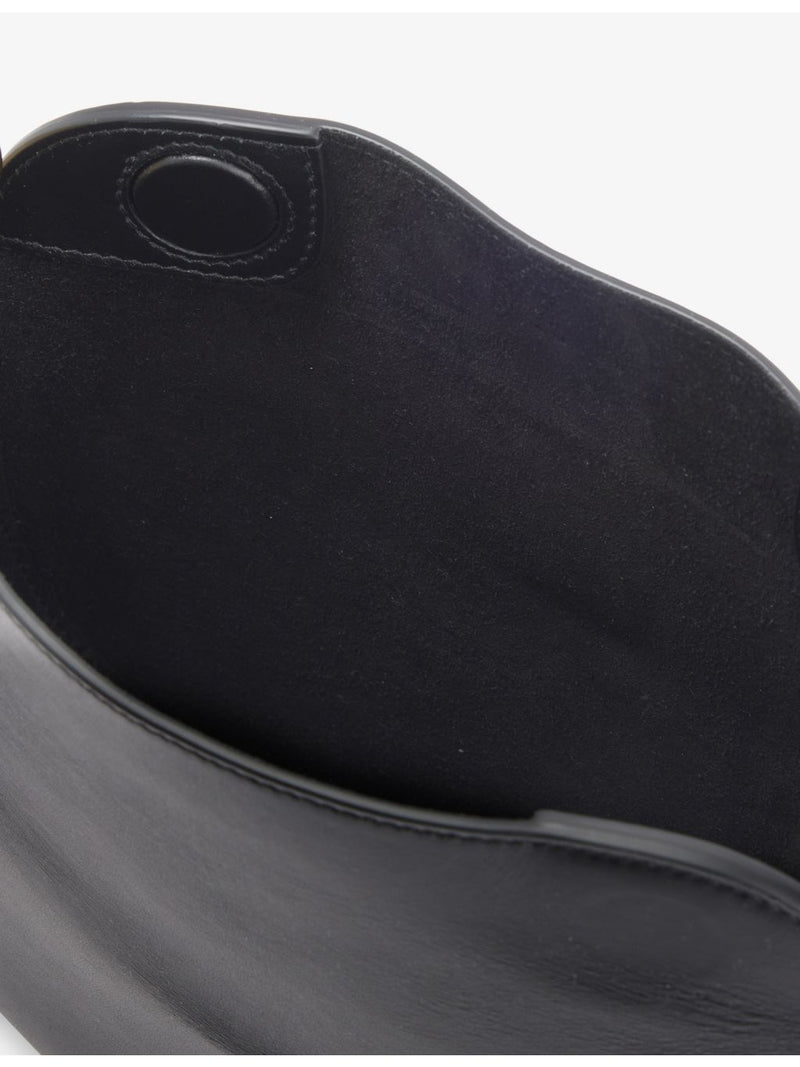AMANU Zambia leather pouchette with suede finish - British product