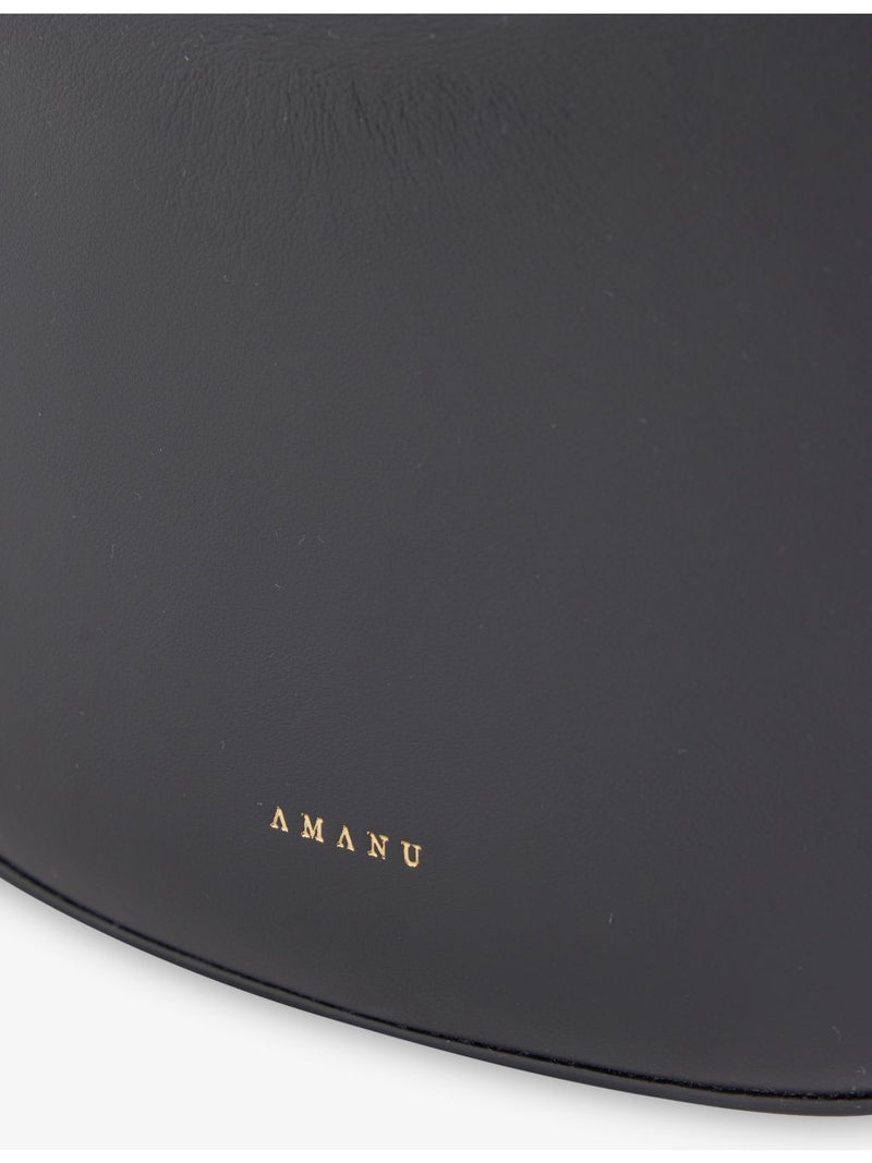AMANU Zambia leather pouchette with suede finish - British product