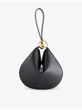 AMANU Zambia leather pouchette with suede finish - British product