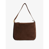 The Zambia Suede Tote Bag - CHOCOLATE