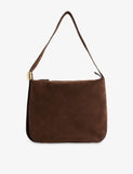AMANU Zambia suede tote bag with gold hardware - British product