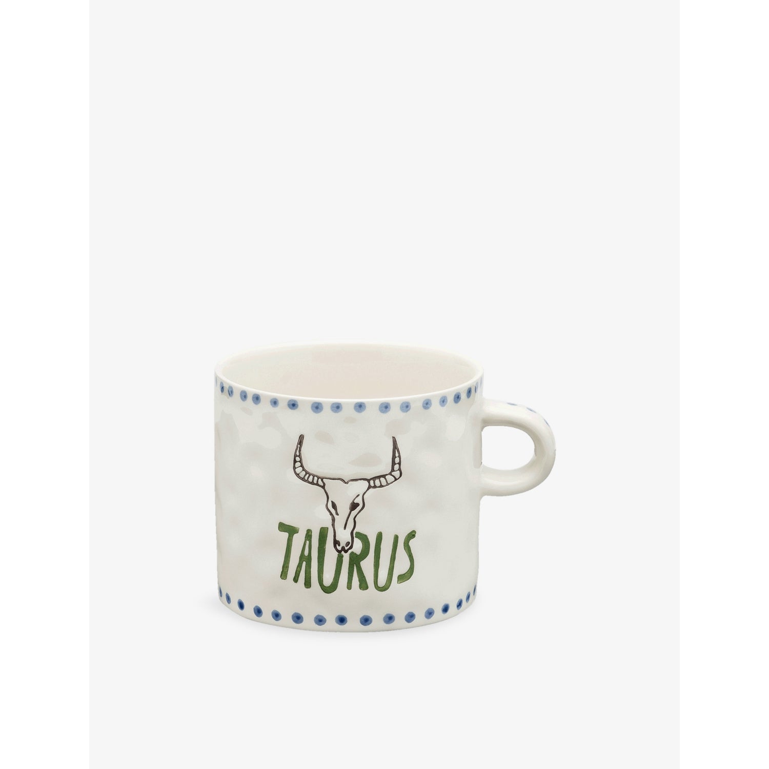 Anna + Nina zodiac stoneware mug 500ml, hand-painted design - British product