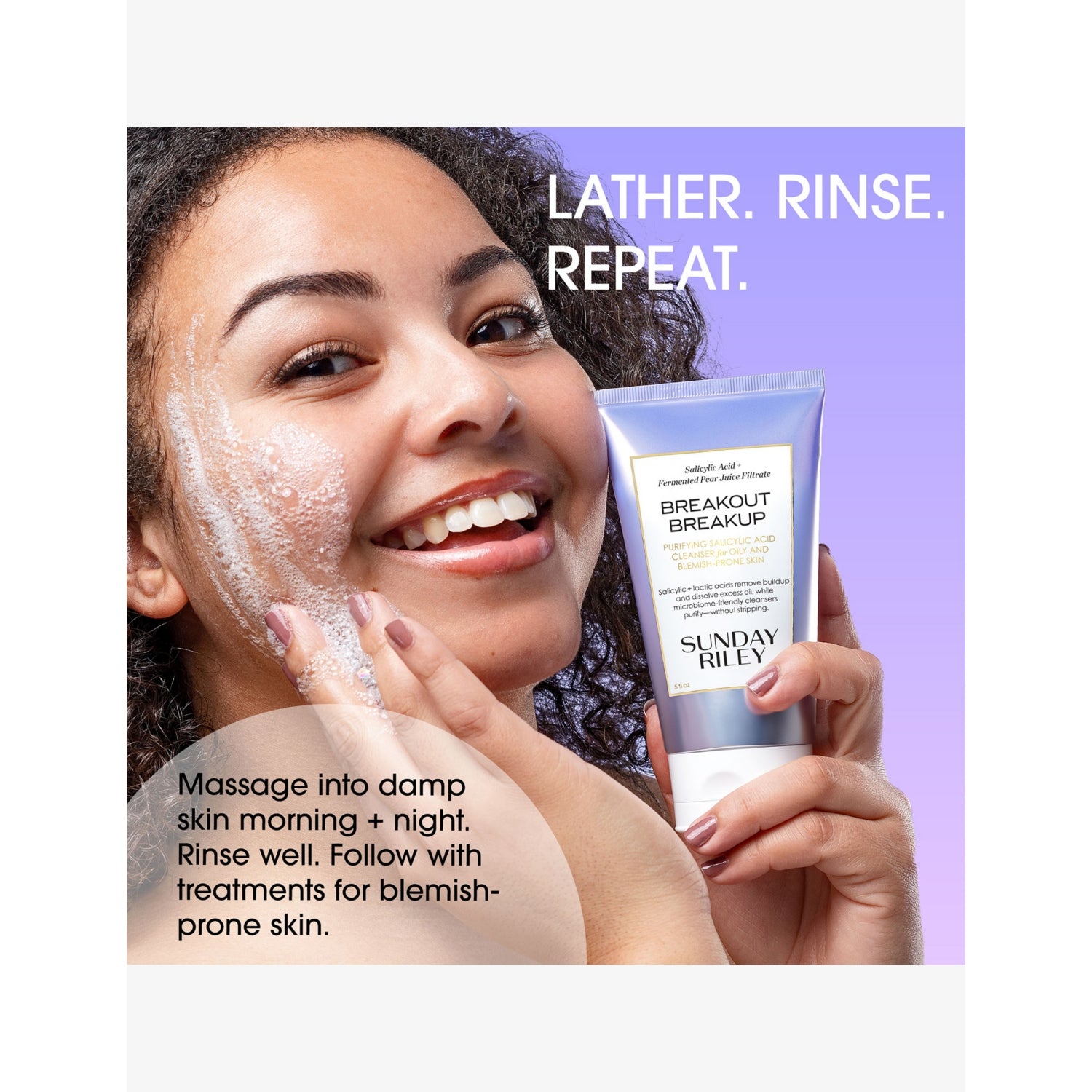Sunday Riley Breakout Breakup Salicylic Cleanser 150ml - British product