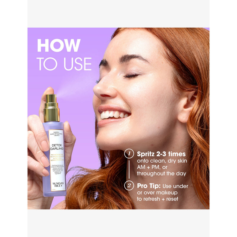 Sunday Riley Detox Darling balancing toner 50ml, UK version