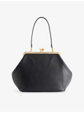 Coach kisslock leather shoulder bag large, UK version