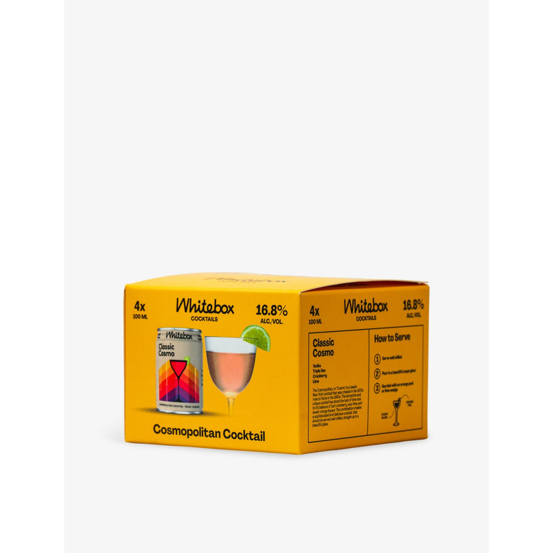 Whitebox Cocktails Classic Cosmo cocktail 4 x 100ml, imported from the UK