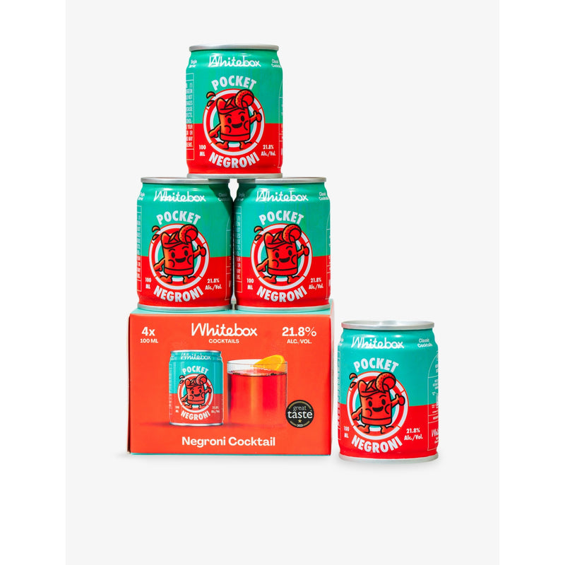 Whitebox Cocktails Pocket Negroni 4 x 100ml - British product