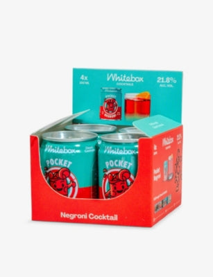 Whitebox Cocktails Pocket Negroni 4 x 100ml - British product