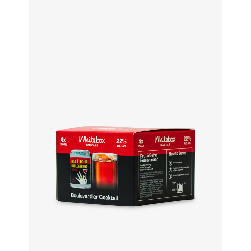 Whitebox Cocktails Boulevardier ready-to-drink cocktail 4 x 100ml (British brand)