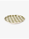 Damson Madder Harlequin Tomato ceramic plates set of two - British product