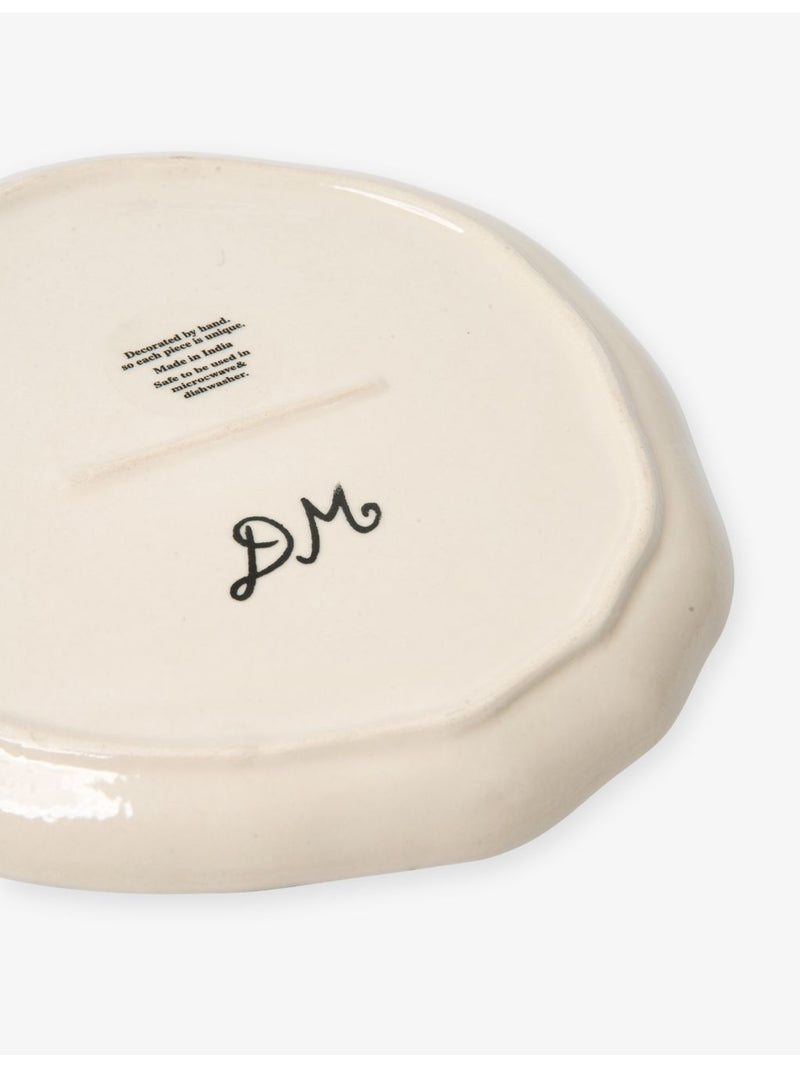 Damson Madder Harlequin Tomato ceramic plates set of two - British product