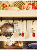 Damson Madder Harlequin Tomato ceramic plates set of two - British product