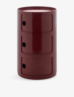 Kartell Componibili Big three-drawer ABS storage unit, imported from the UK