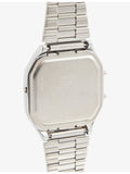 Casio vintage turquoise dial stainless steel quartz watch, imported from the UK