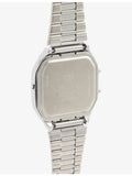 Casio vintage stainless steel quartz watch with silver dial (British brand)