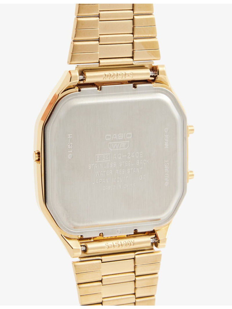 Casio vintage stainless-steel quartz watch 41mm (British brand)