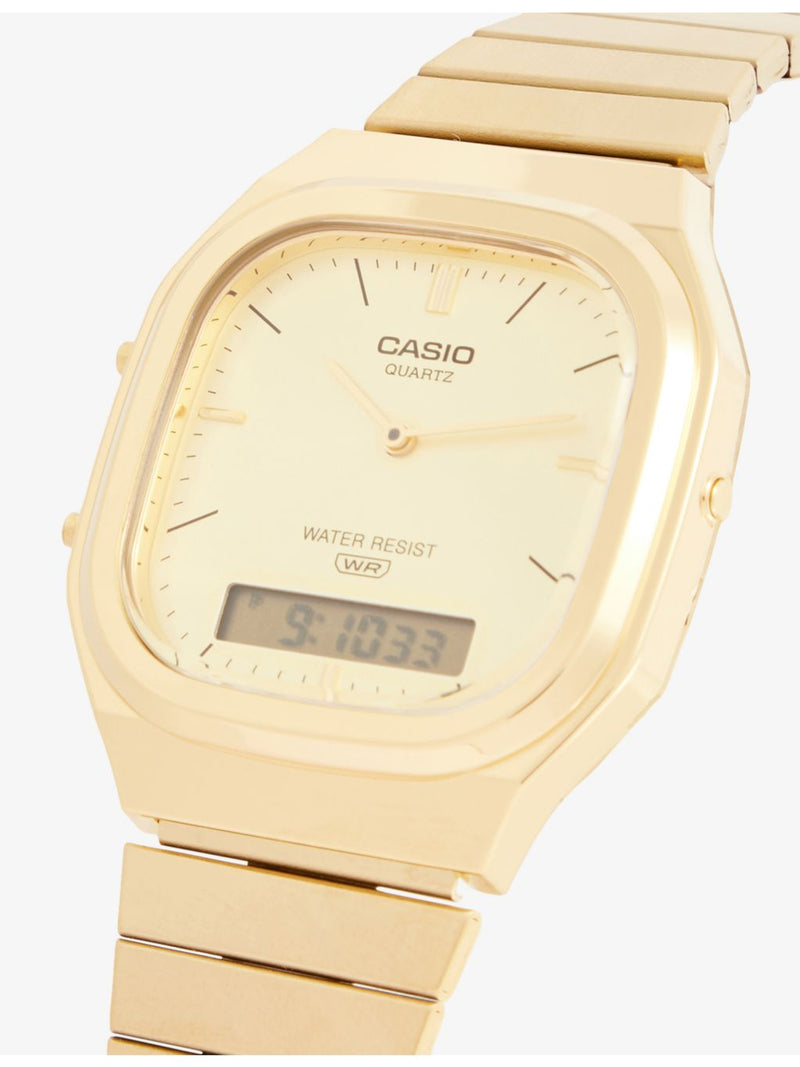 Casio vintage stainless-steel quartz watch 41mm (British brand)