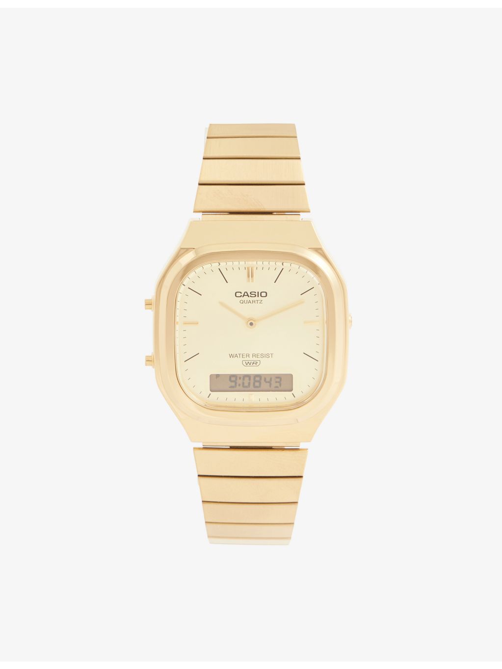 Casio vintage stainless-steel quartz watch 41mm (British brand)
