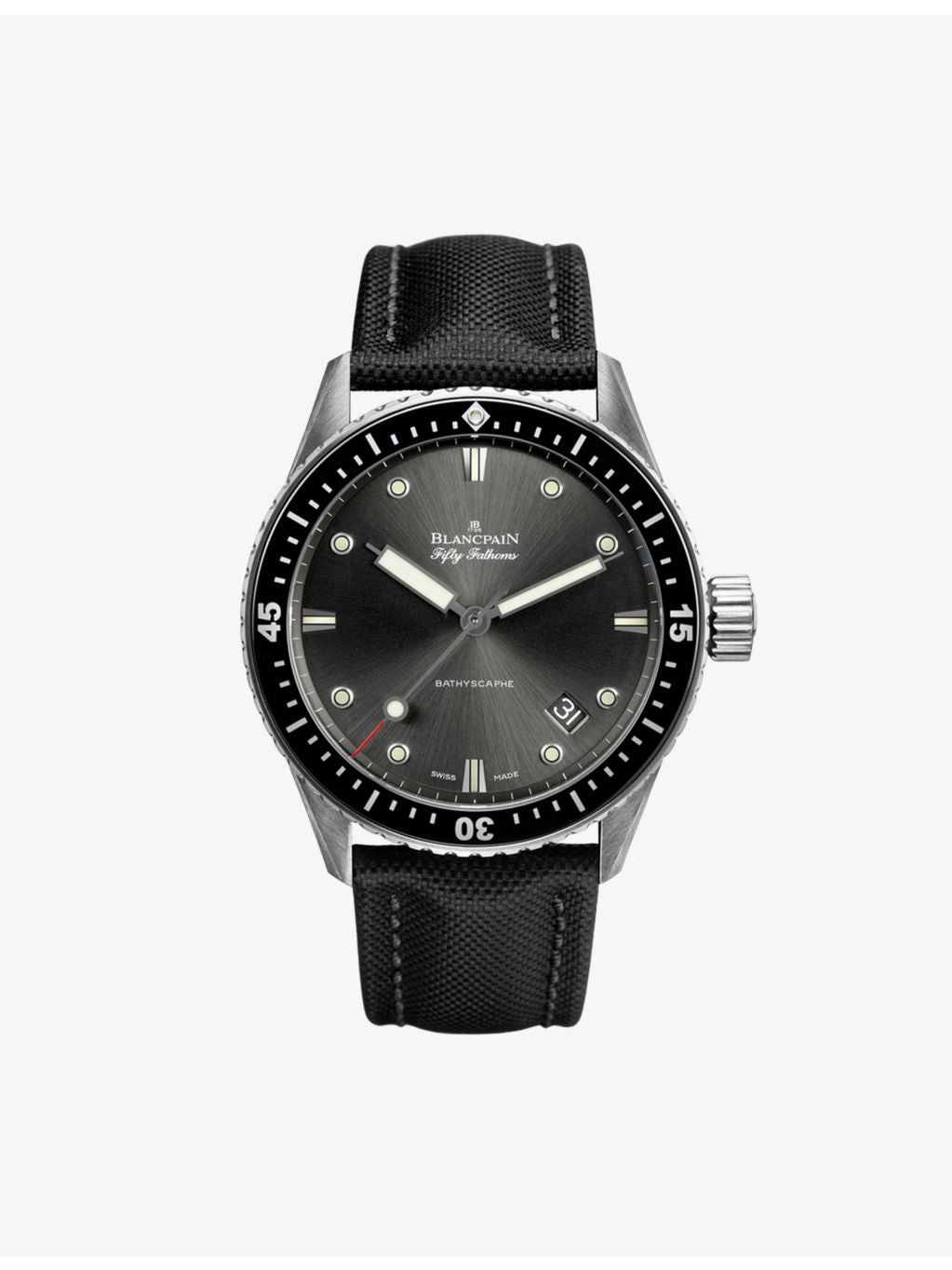 Blancpain Bathyscaphe steel automatic watch 43mm (British brand)