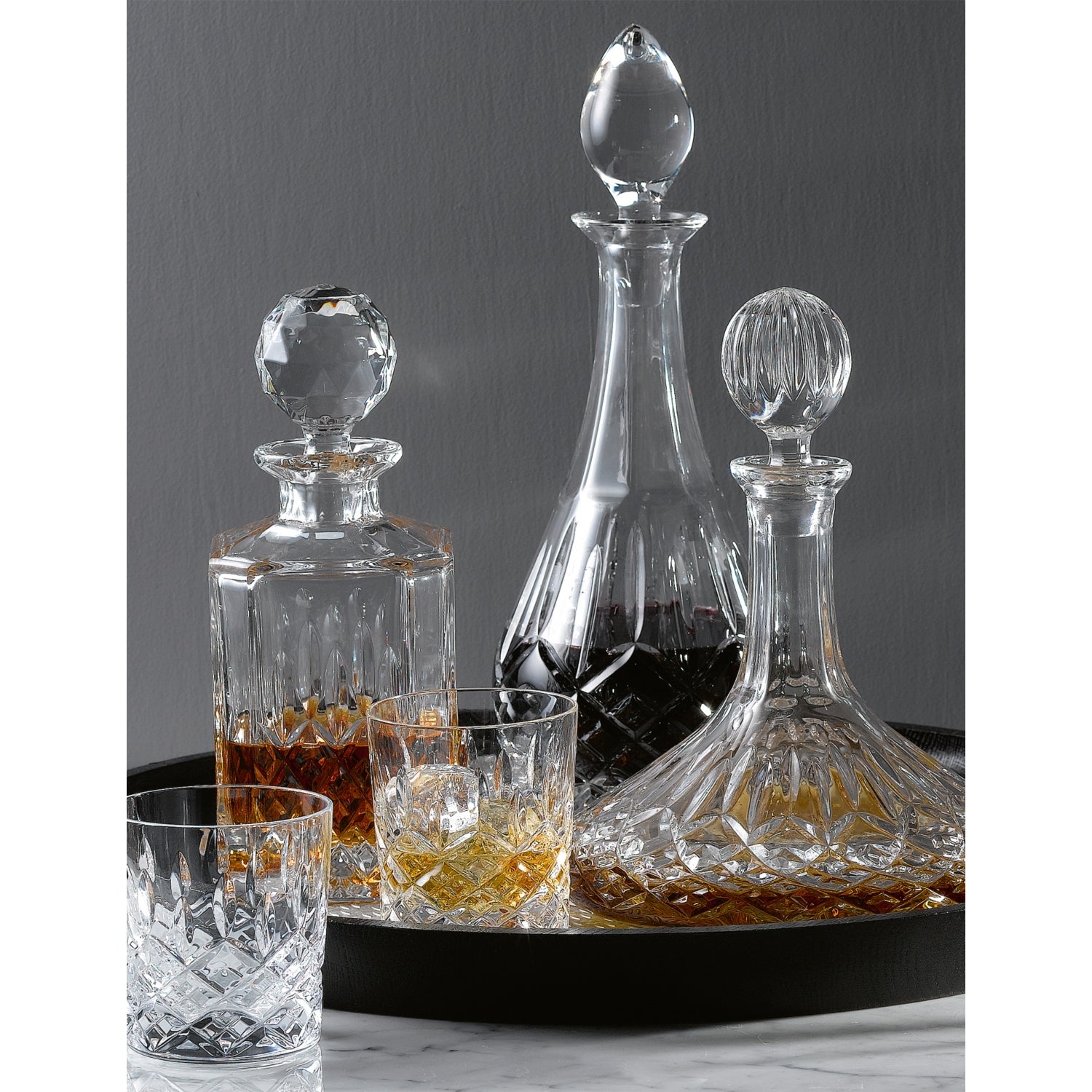 Royal Doulton Ashmere crystal tumblers set of two 290ml (British brand)