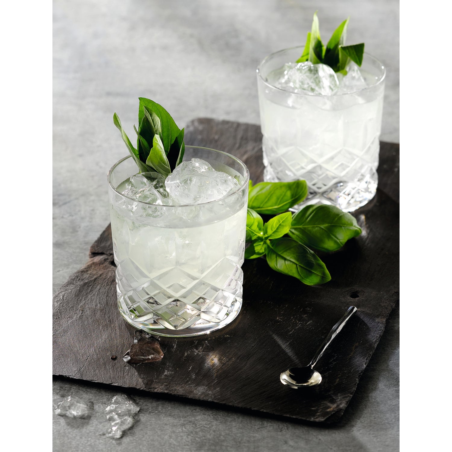 Royal Doulton Ashmere crystal tumblers set of two 290ml (British brand)