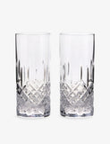 Royal Doulton Ashmere crystal highball glasses set of two 350ml, imported from the UK