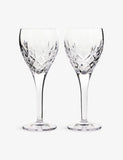 Royal Doulton Ashmere crystal goblets set of two 300ml (British brand)