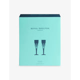 Royal Doulton Ashmere crystal flute set, 140ml, imported from the UK
