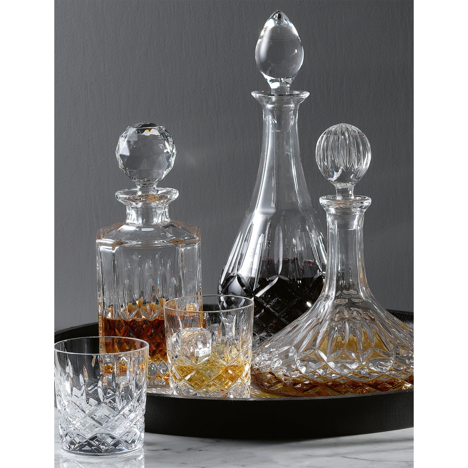 Royal Doulton Ashmere crystal decanter 850ml, imported from the UK