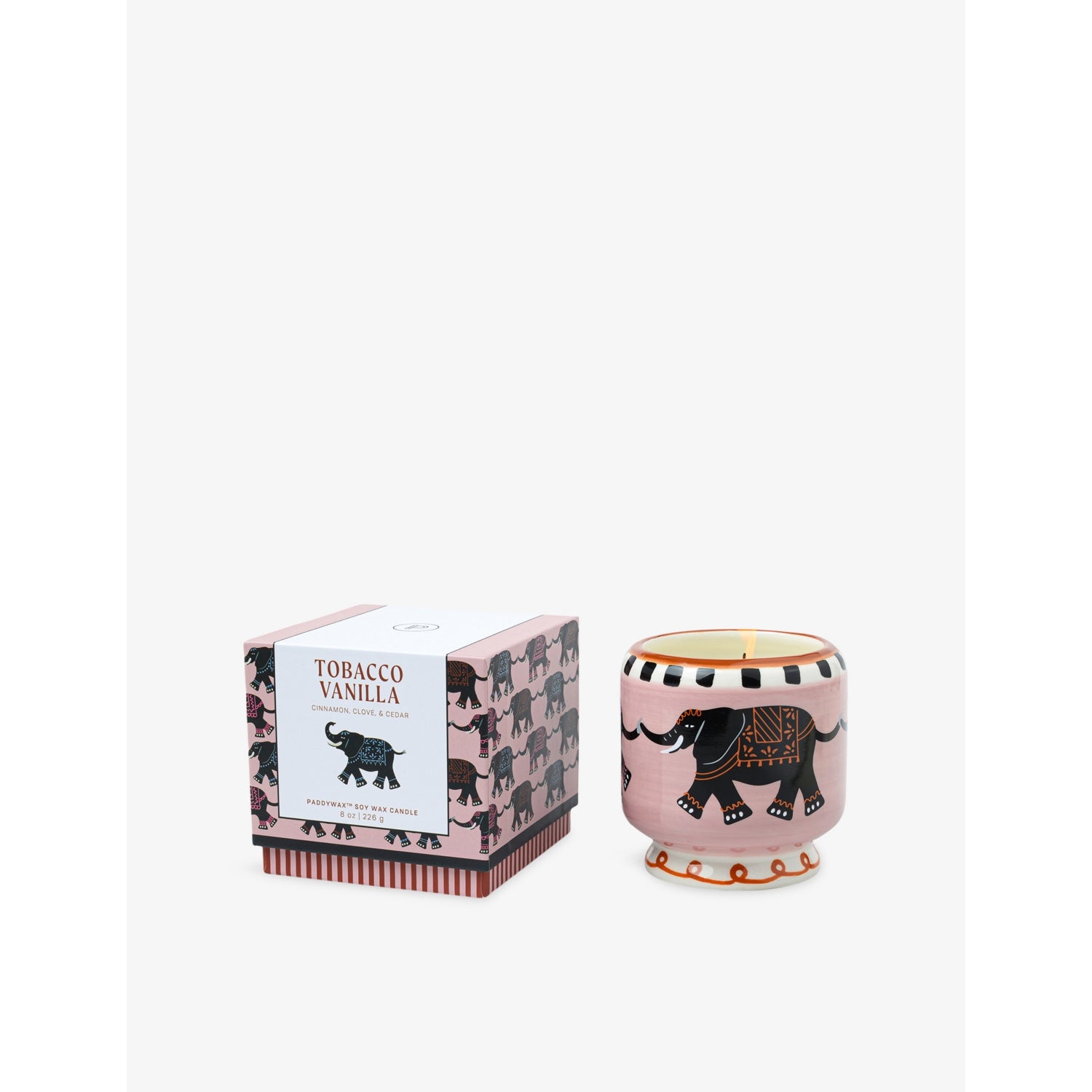 Paddywax Elephant Ceramic scented candle 226g, UK version