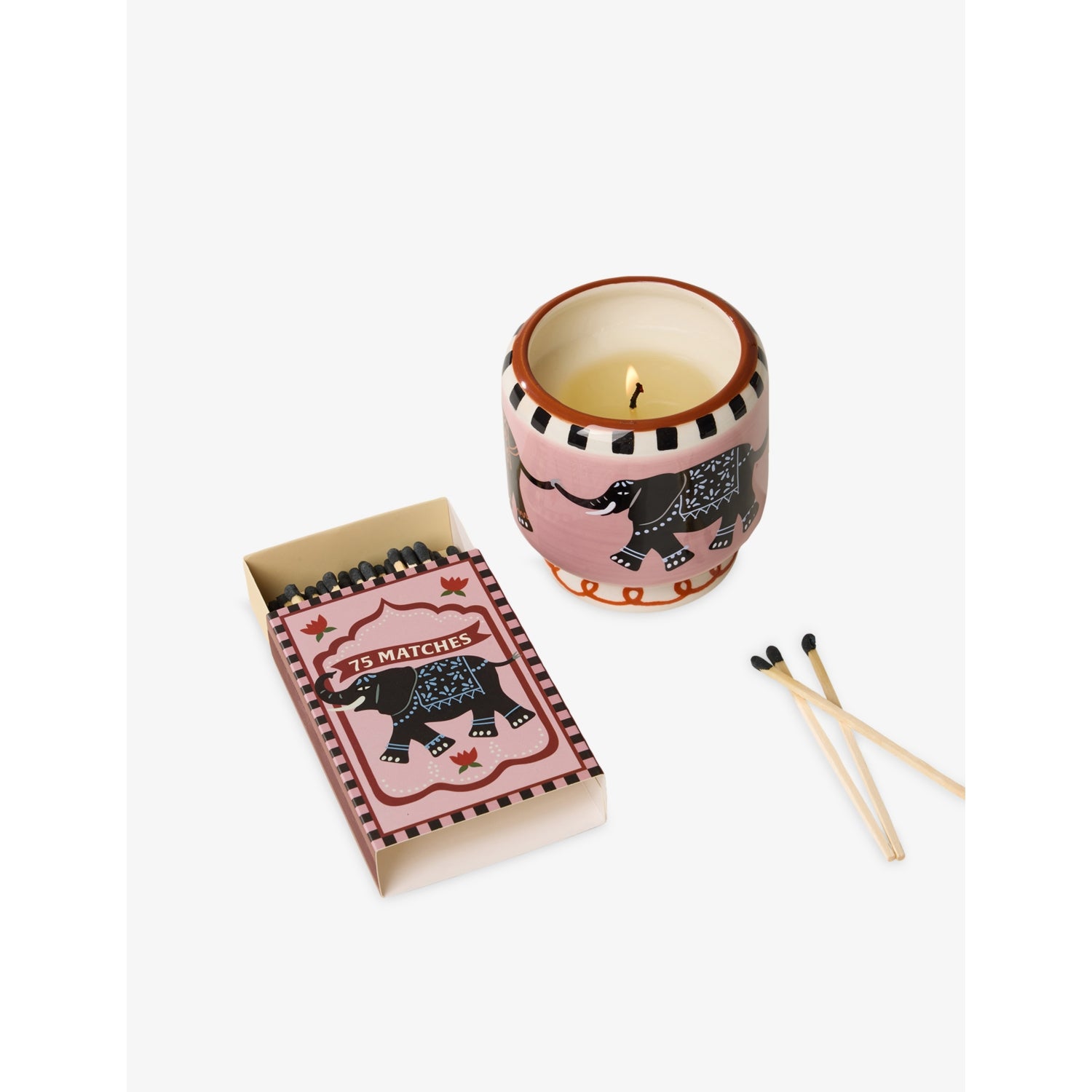 Paddywax Elephant Ceramic scented candle 226g, UK version