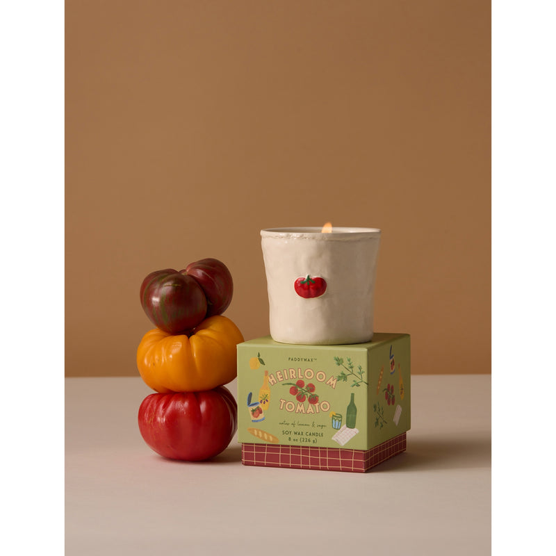 Paddywax Bistro Heirloom Tomato ceramic candle 226g - British product