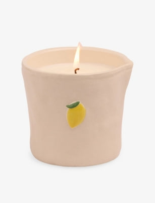 Paddywax Bistro Meyer Lemon ceramic scented candle 226g - British product