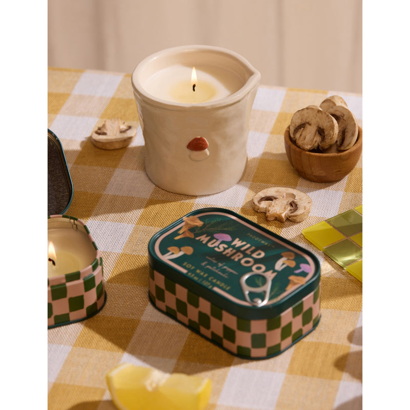 Paddywax Bistro Wild Mushroom ceramic candle 226g (British brand)