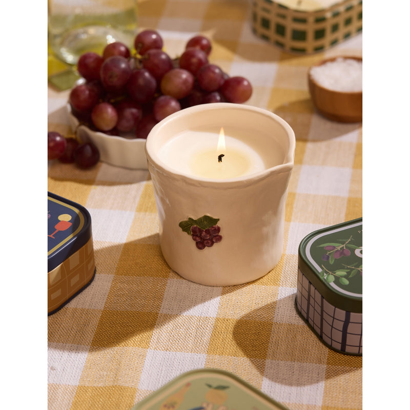 Paddywax Bordeaux Grape ceramic scented candle 226g - British product