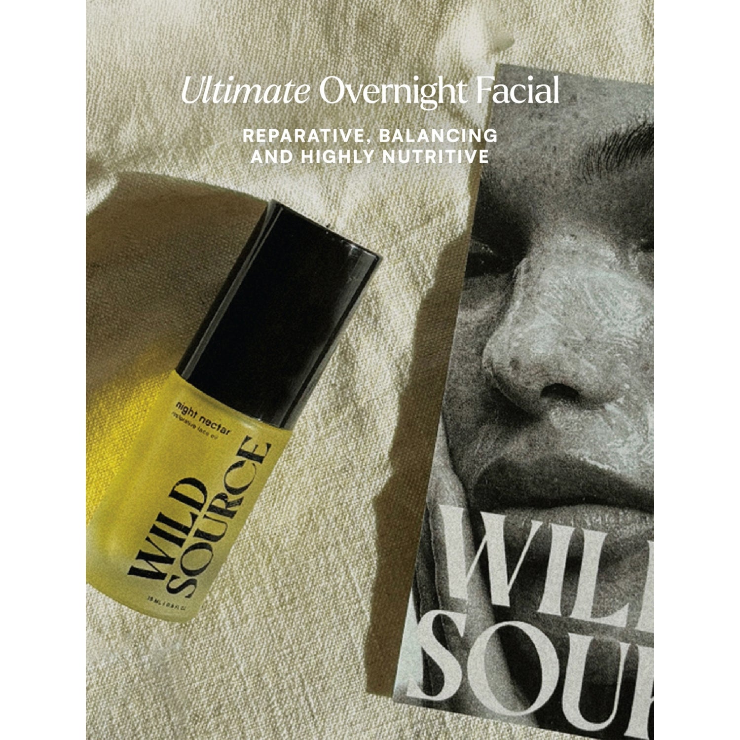 Wild Source Night Nectar face oil 50ml, imported from the UK
