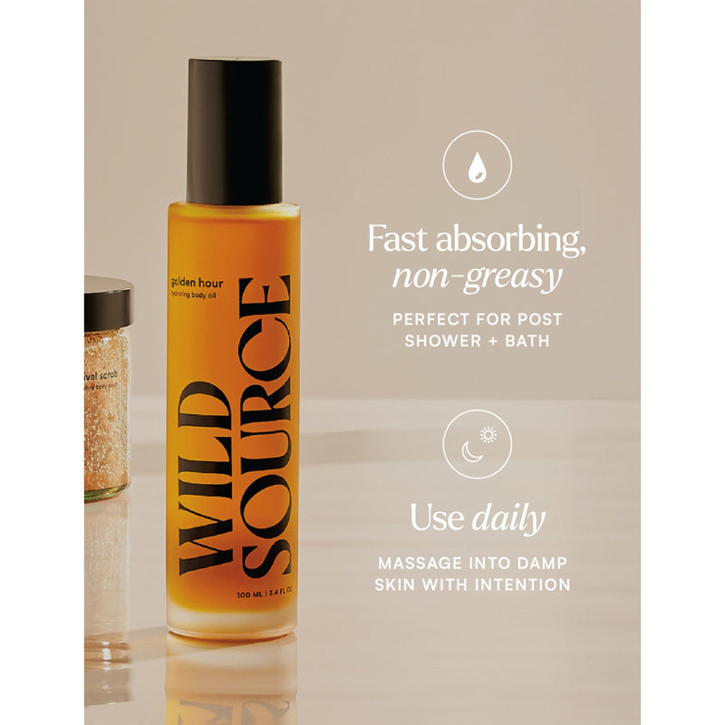 Wild Source Golden Hour body oil 100ml - British product